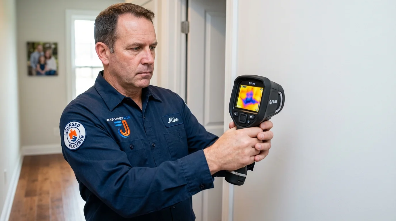 Thermal imaging leak detection by Johns Plumbing LLC in Dresden